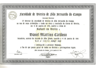 Diploma Direito - FDSBC